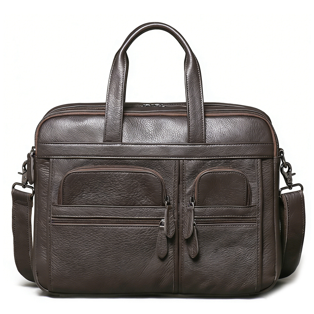 Leather Work Laptop Bag - Tas Kerja Kulit Asli Pria, Tas