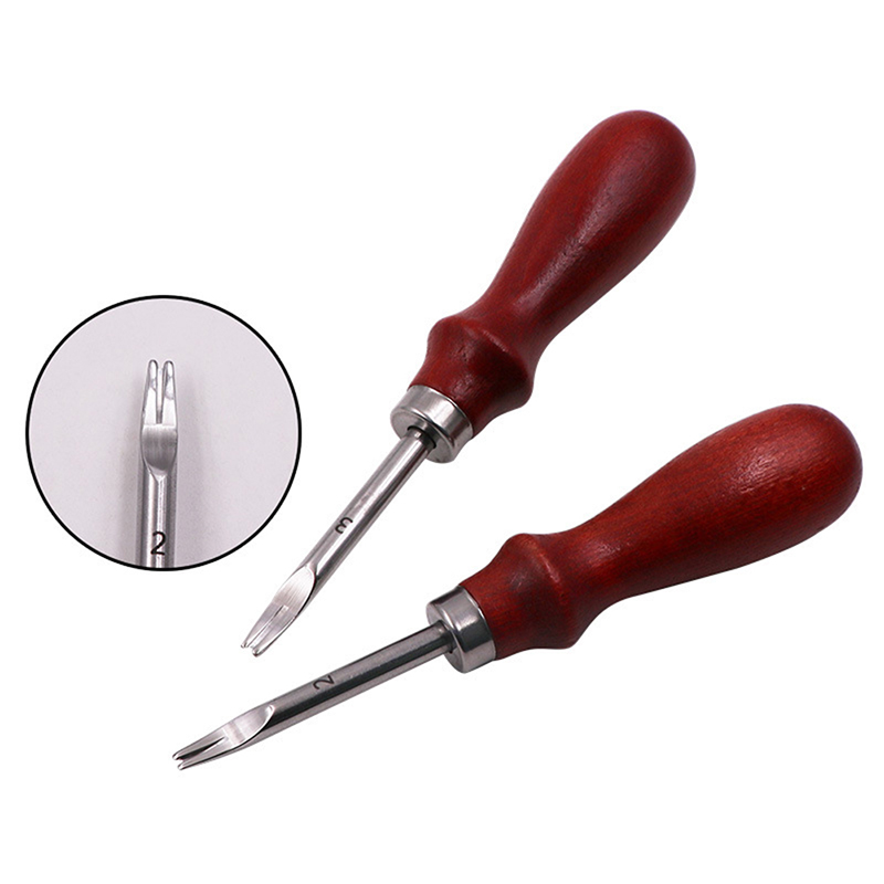 Leatherwork Edge Beveler - Alat DIY 0.8/1.0/1.2/1.5mm Pisau Pemotong Kulit