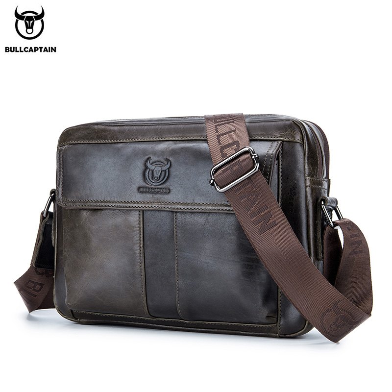 Leather Work Laptop Bag - BULLCAPTAIN tas selempang pria kulit asli,
