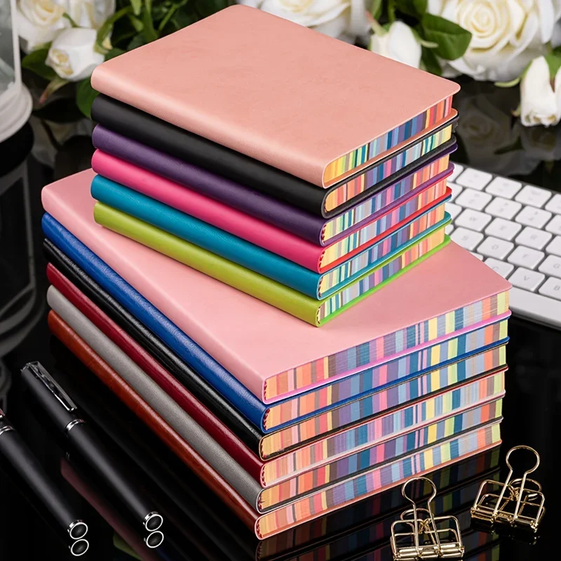 Leather Work Diary Covers - 1 Buah Buku Catatan Tepi Pelangi