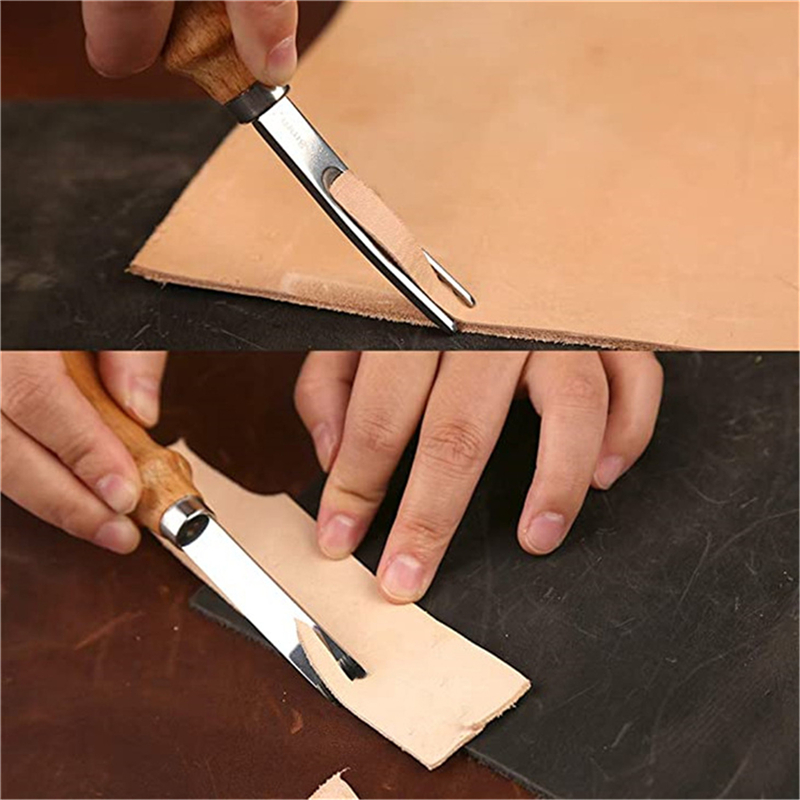 Leatherwork Projects - Alat Kerajinan Kulit praktis, Beveler tepi