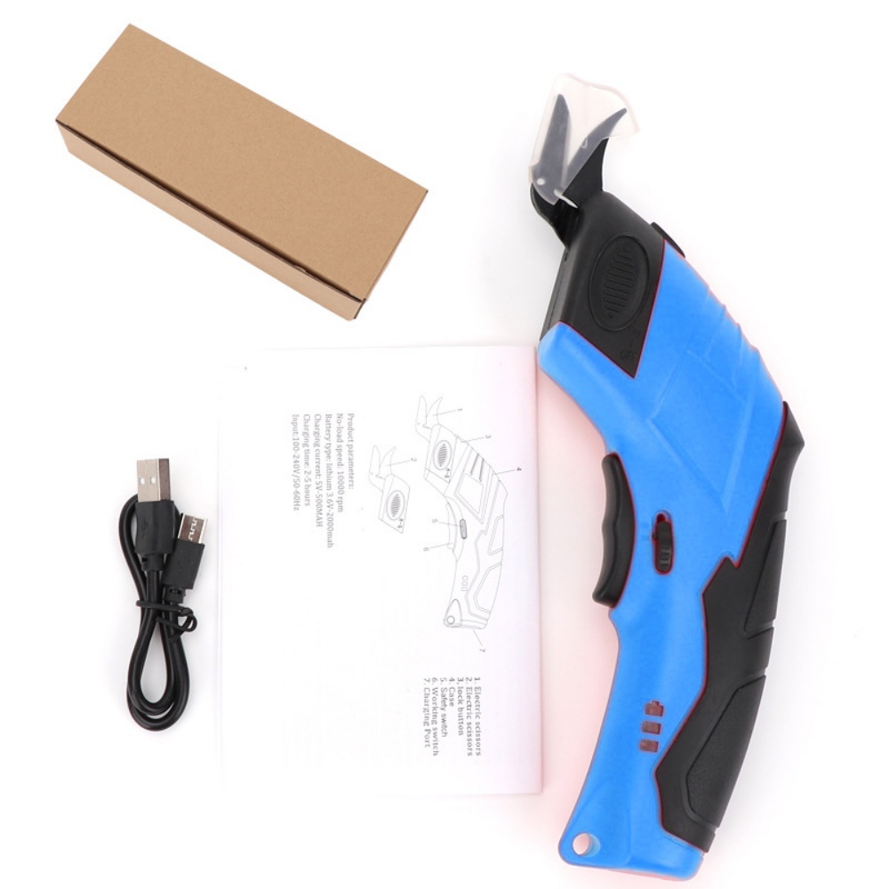 Leatherwork Projects - Mesin pemotong kain gunting listrik 3.6V,