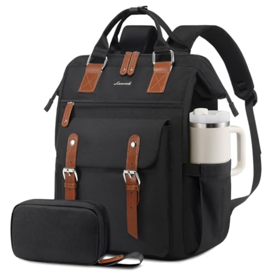 Leather Work Laptop Bag - Tas Ransel Laptop untuk Wanita, Tas