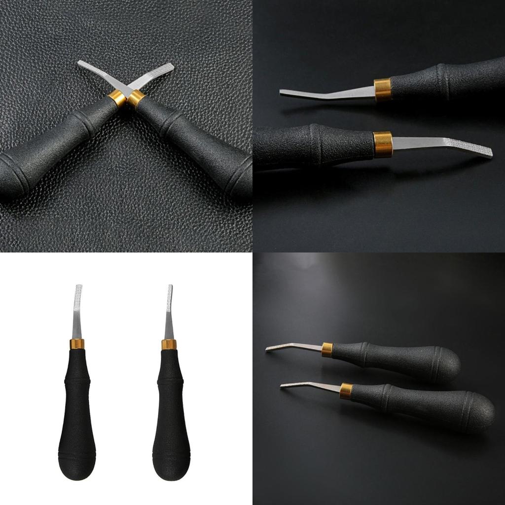Leatherwork Edge Beveler - Alat beveler tepi kulit stainless steel