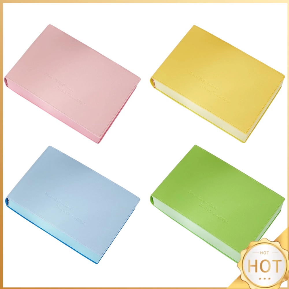 Leather Work Diary Covers - Buku Catatan Warna Solid Tebal dengan