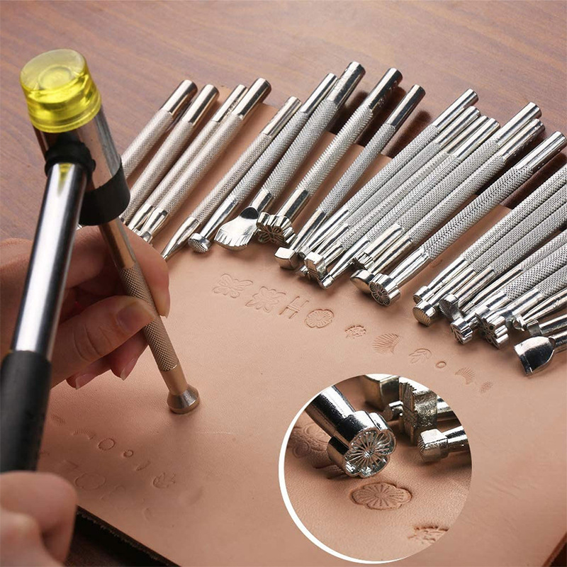 20Pcs Alat Stempel Kulit Alat  - Leatherwork Projects ulasan dan harga