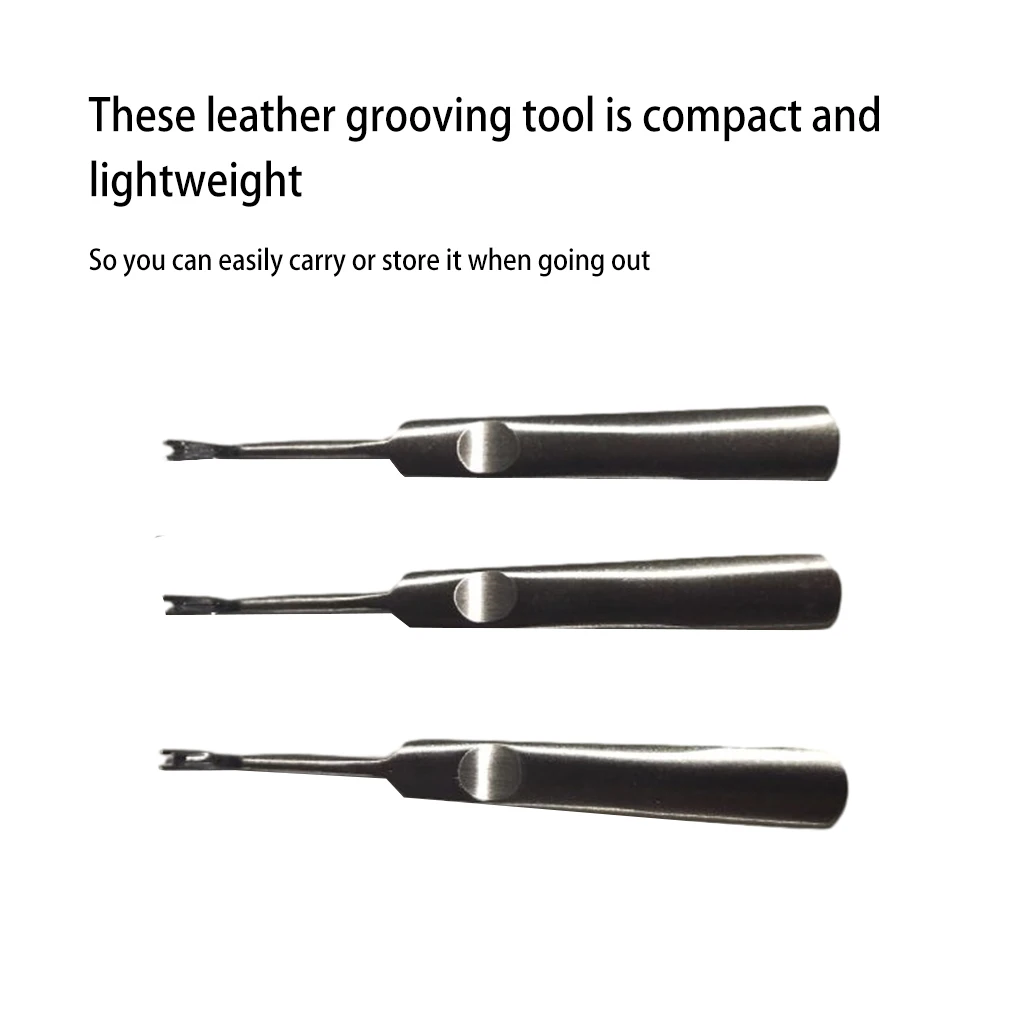 3Pcs Alat Pembuat Alur Kulit B - Leatherwork Edge Beveler ulasan dan harga