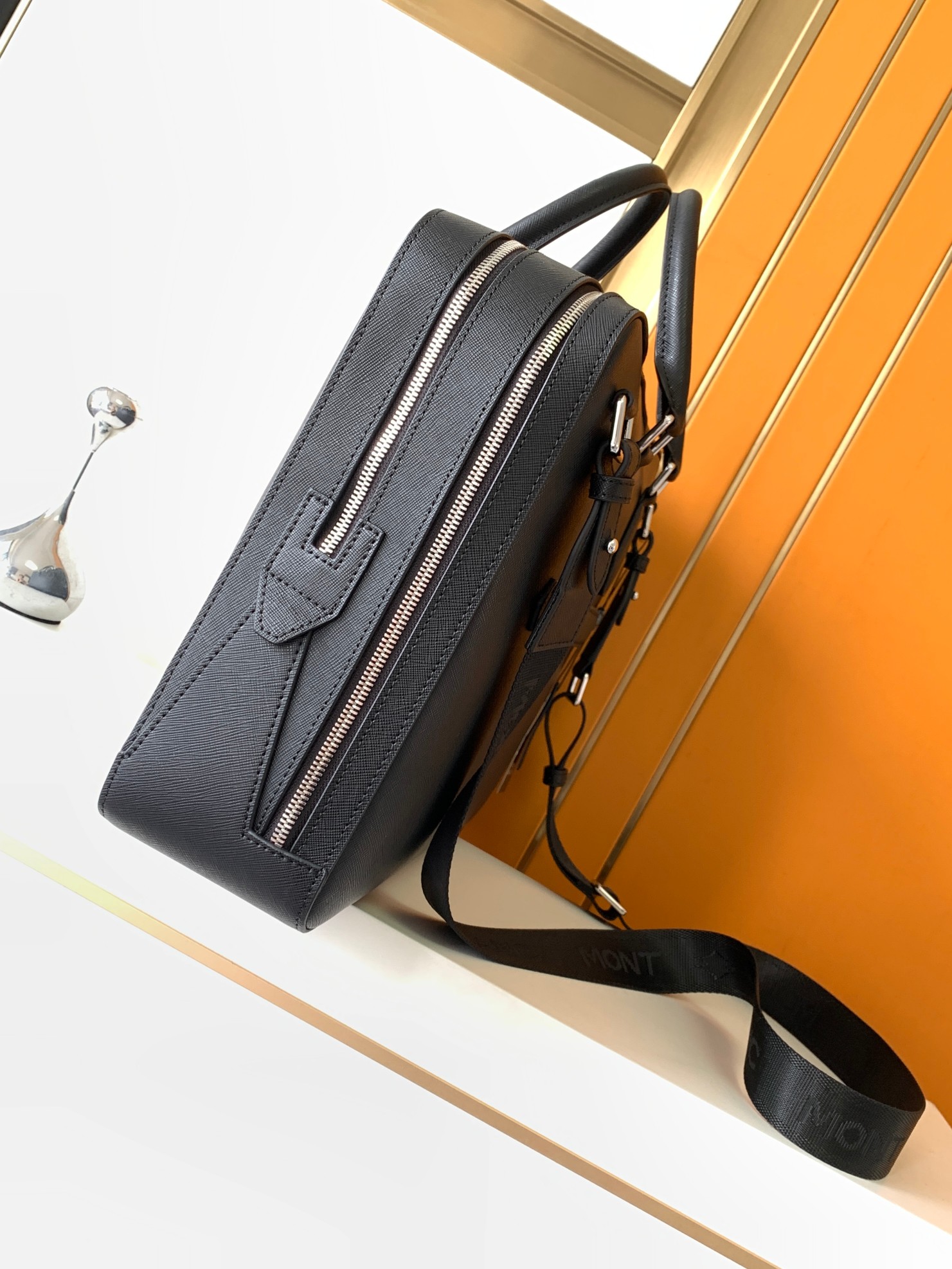 Tas Jinjing Pria Mewah, Tas Ke - Leather Work Laptop Bag ulasan dan harga