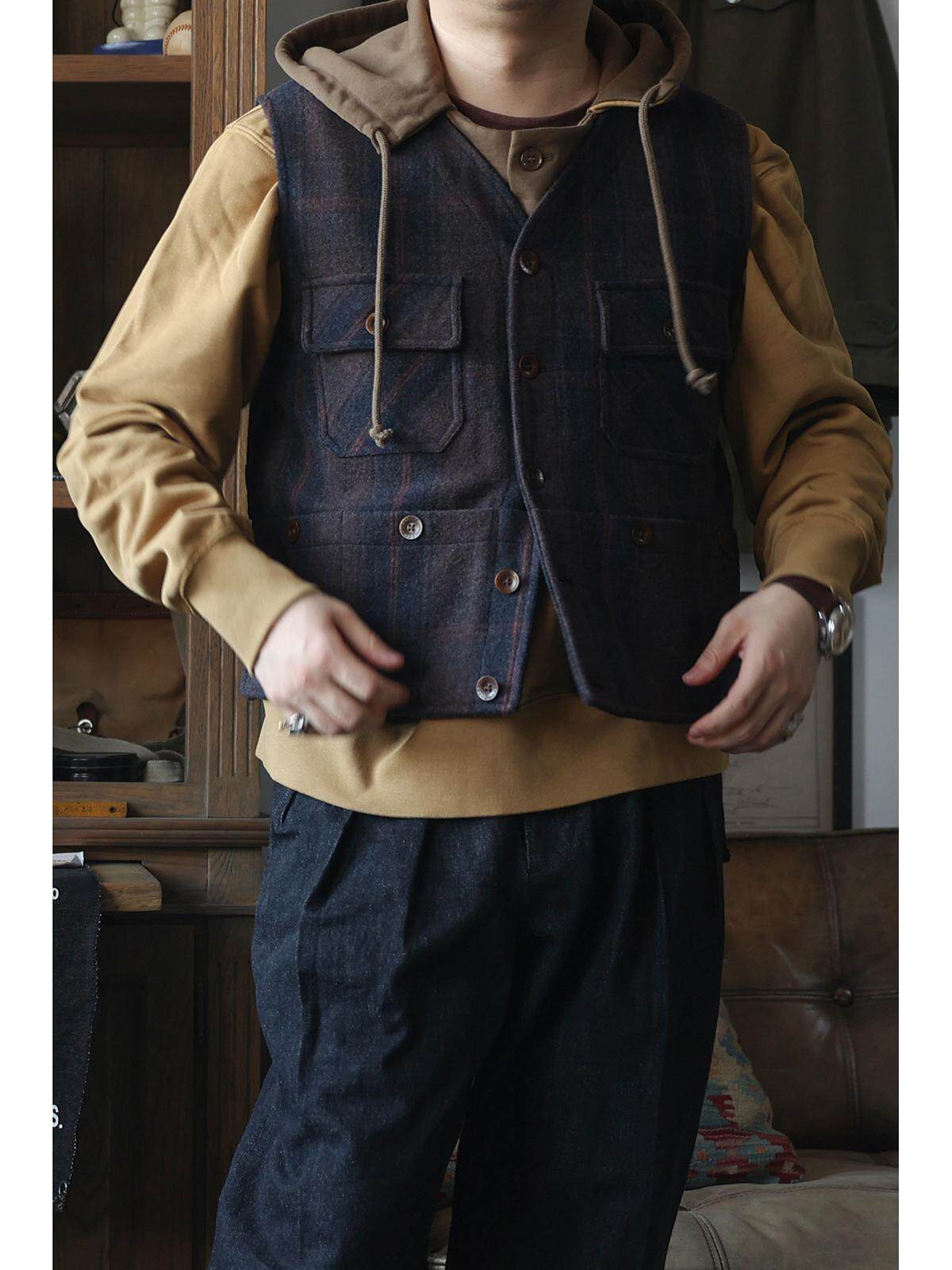 Rompi Kerja Secondorder FW24 6 - Leather Work Vest For Men ulasan dan harga