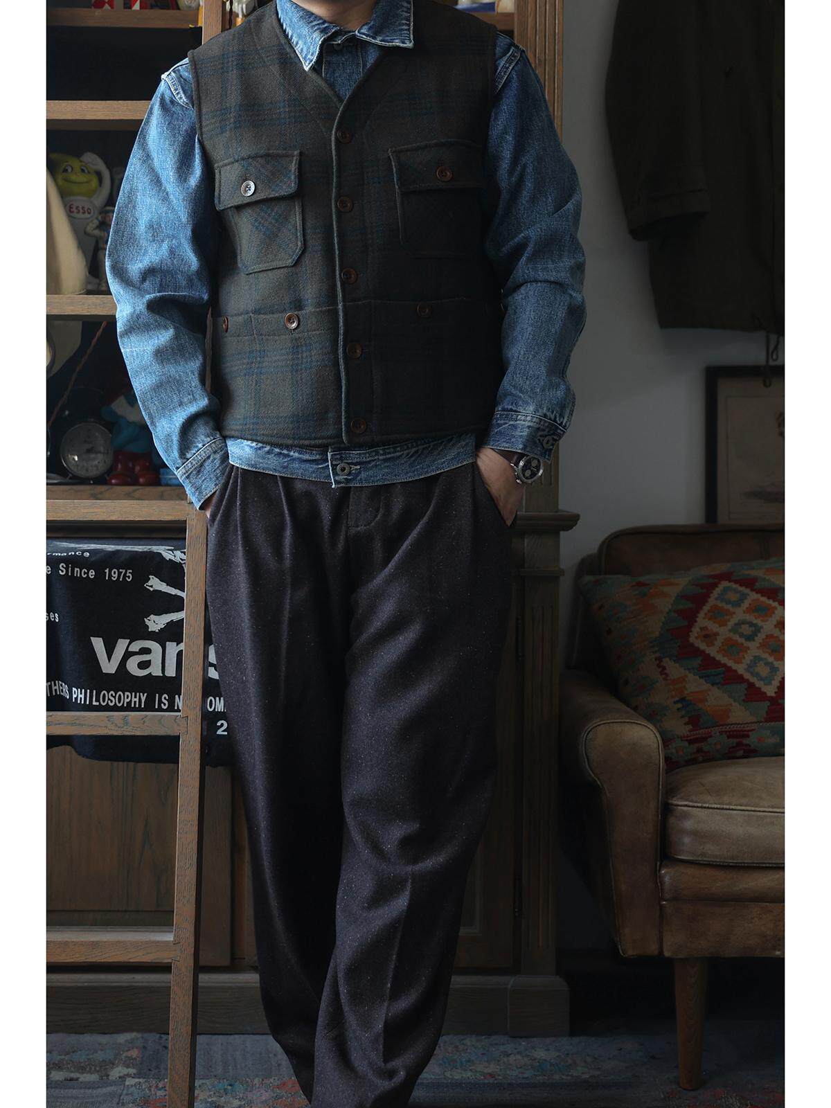 Rompi Kerja Secondorder FW24 6 - Leather Work Vest For Men ulasan dan harga