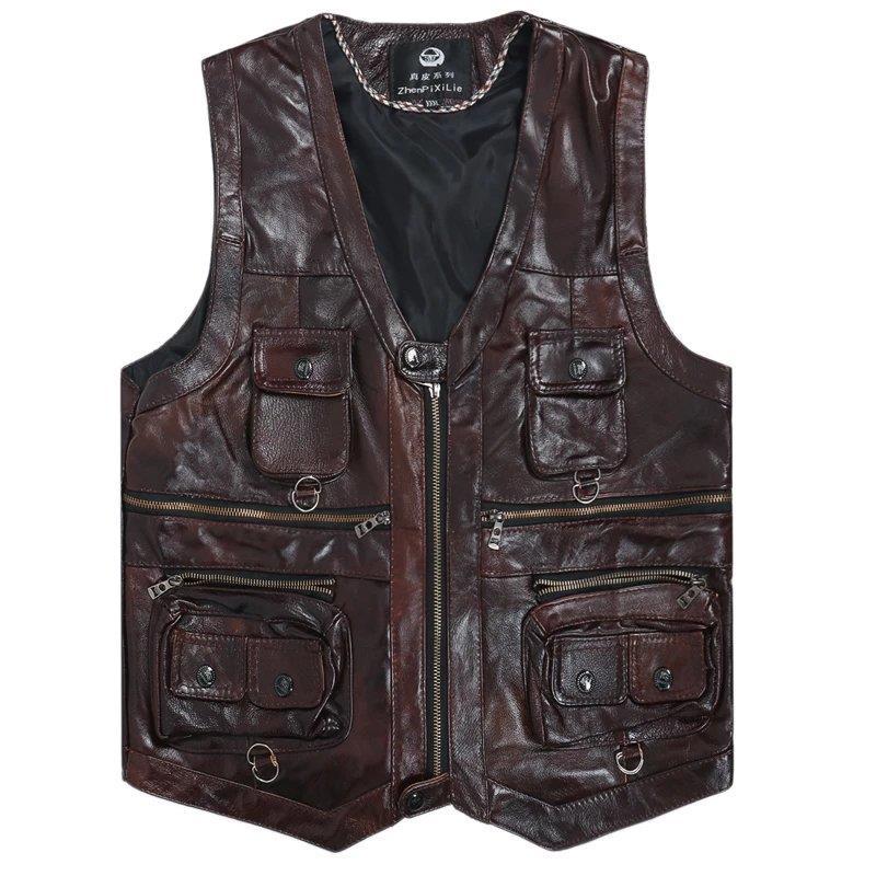 2023 rompi kulit sapi asli pri - Leather Work Vest ulasan dan harga