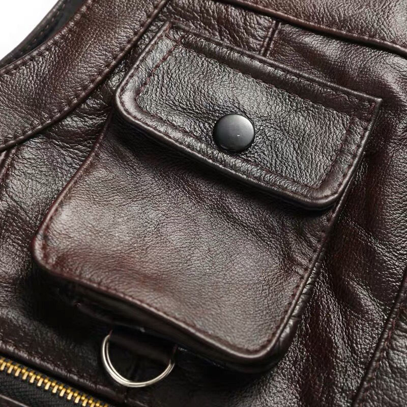 2023 rompi kulit sapi asli pri - Leather Work Vest ulasan dan harga