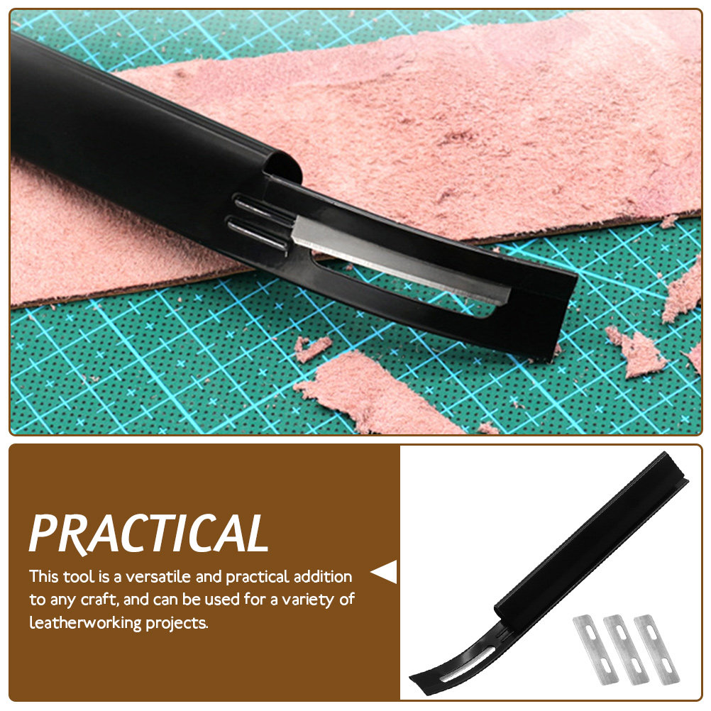 1Set Alat Pemotong Tepi Kulit  - Leatherwork Edge Beveler ulasan dan harga