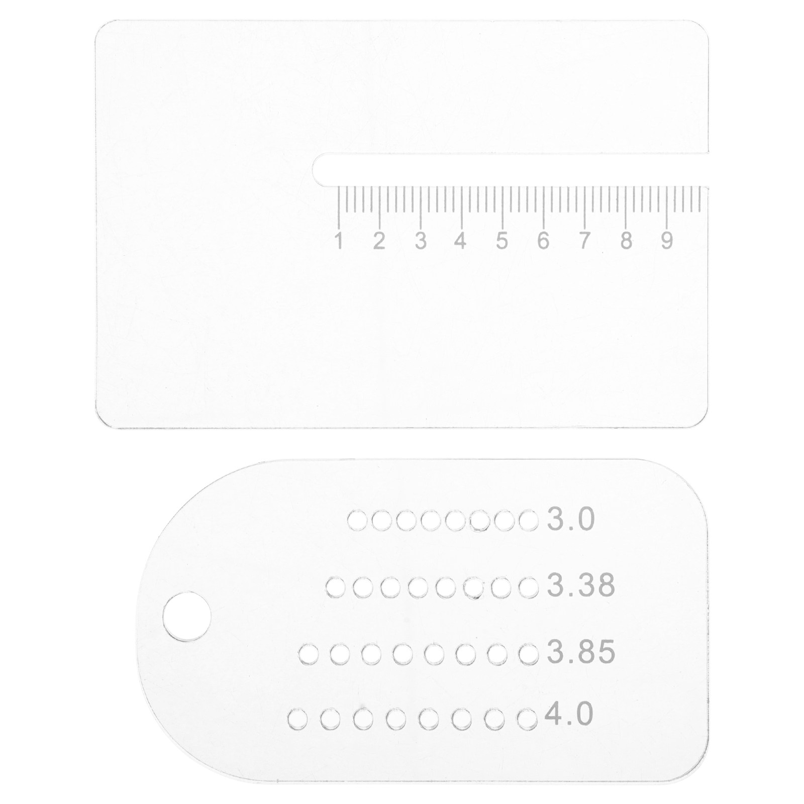 2Pcs Penggaris Jarak untuk Ker - Leatherworking Guide ulasan dan harga