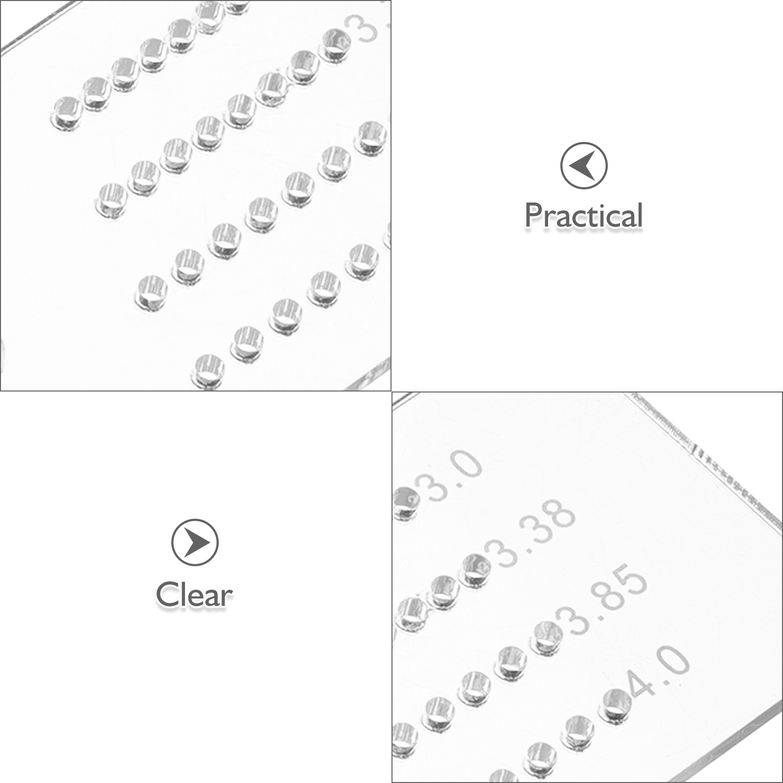 2Pcs Penggaris Jarak untuk Ker - Leatherworking Guide ulasan dan harga