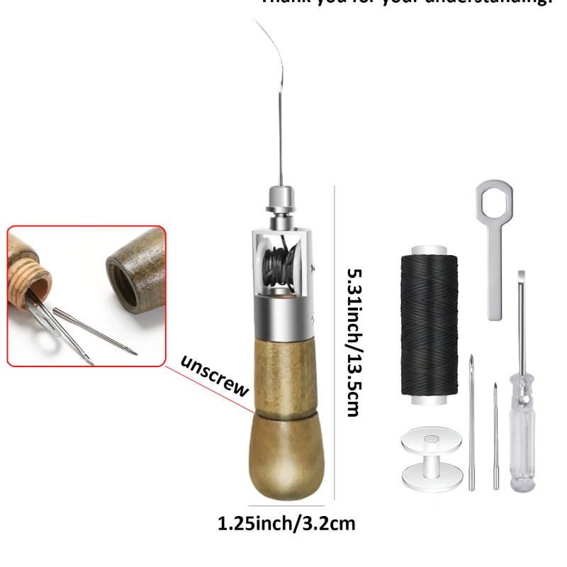 Set Alat Jahit Kulit Profesion - Leatherwork Needles ulasan dan harga