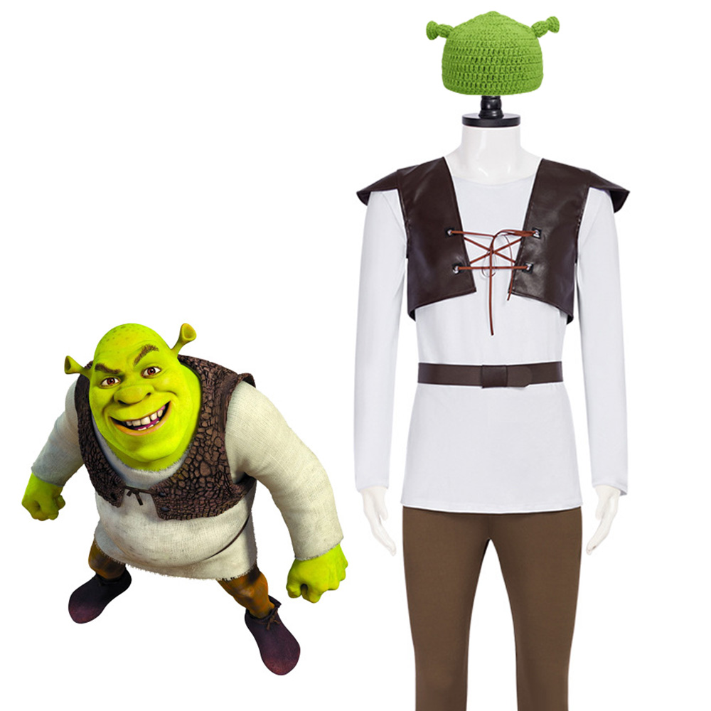 Kostum Cosplay Shrek Topi Hija - Leather Work Vest ulasan dan harga
