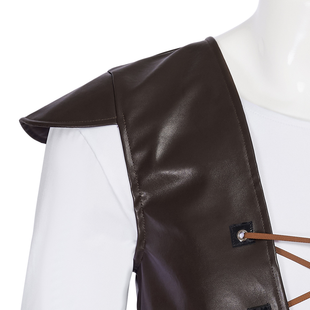 Kostum Cosplay Shrek Topi Hija - Leather Work Vest ulasan dan harga