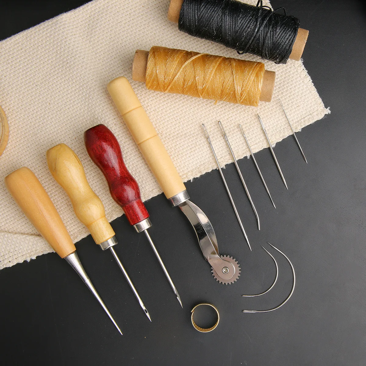 Kit jahit kerajinan kulit, ala - Leatherwork Needles ulasan dan harga