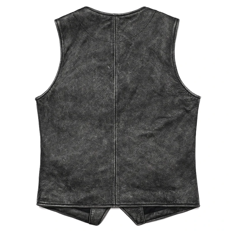 Gery jaket rompi tanpa lengan  - Leather Work Vest For Men ulasan dan harga