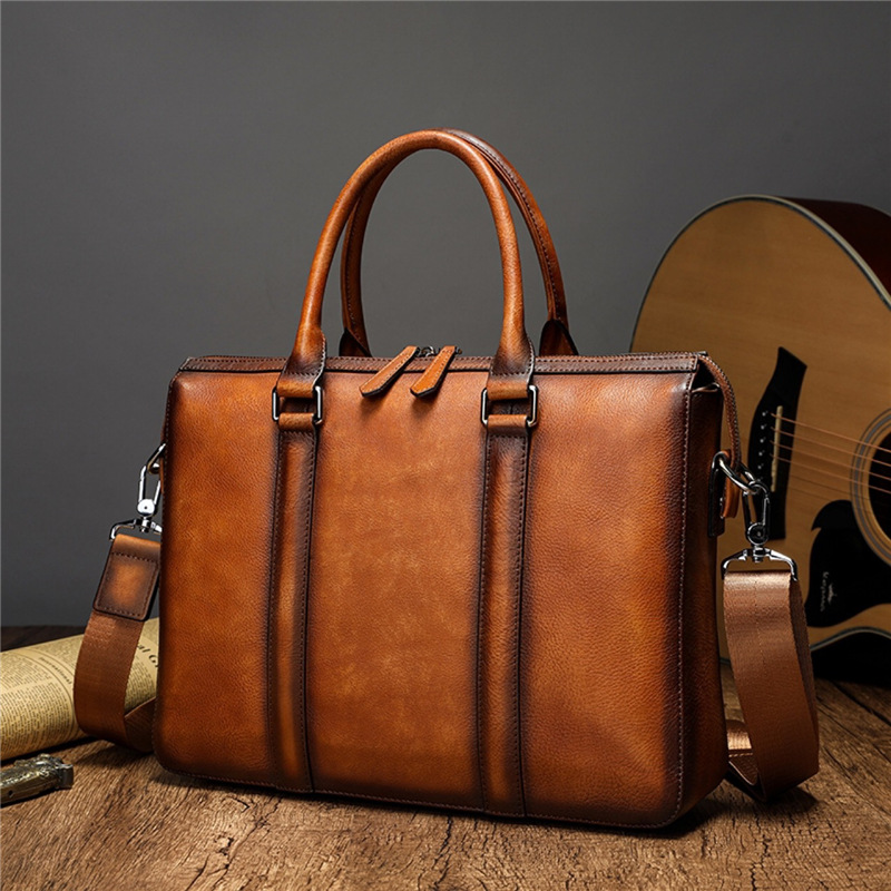 Tas Kerja Kulit Asli YETTIES | - Leather Work Laptop Bag ulasan dan harga