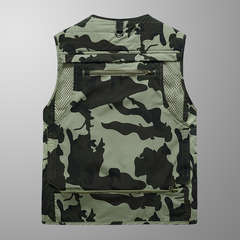 Rompi bordir pakaian memancing - Leather Work Vest For Men ulasan dan harga