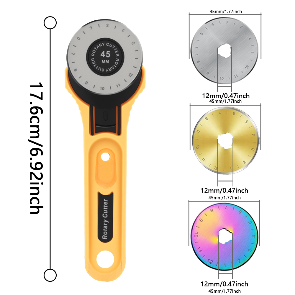 Alat Pemotong Kain Putar 45mm  - Leatherwork Projects ulasan dan harga