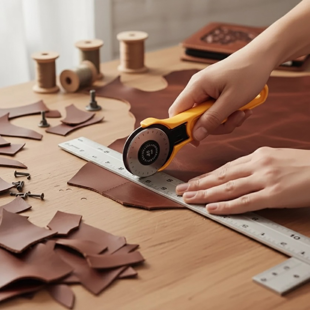 Alat Pemotong Kain Putar 45mm  - Leatherwork Projects ulasan dan harga