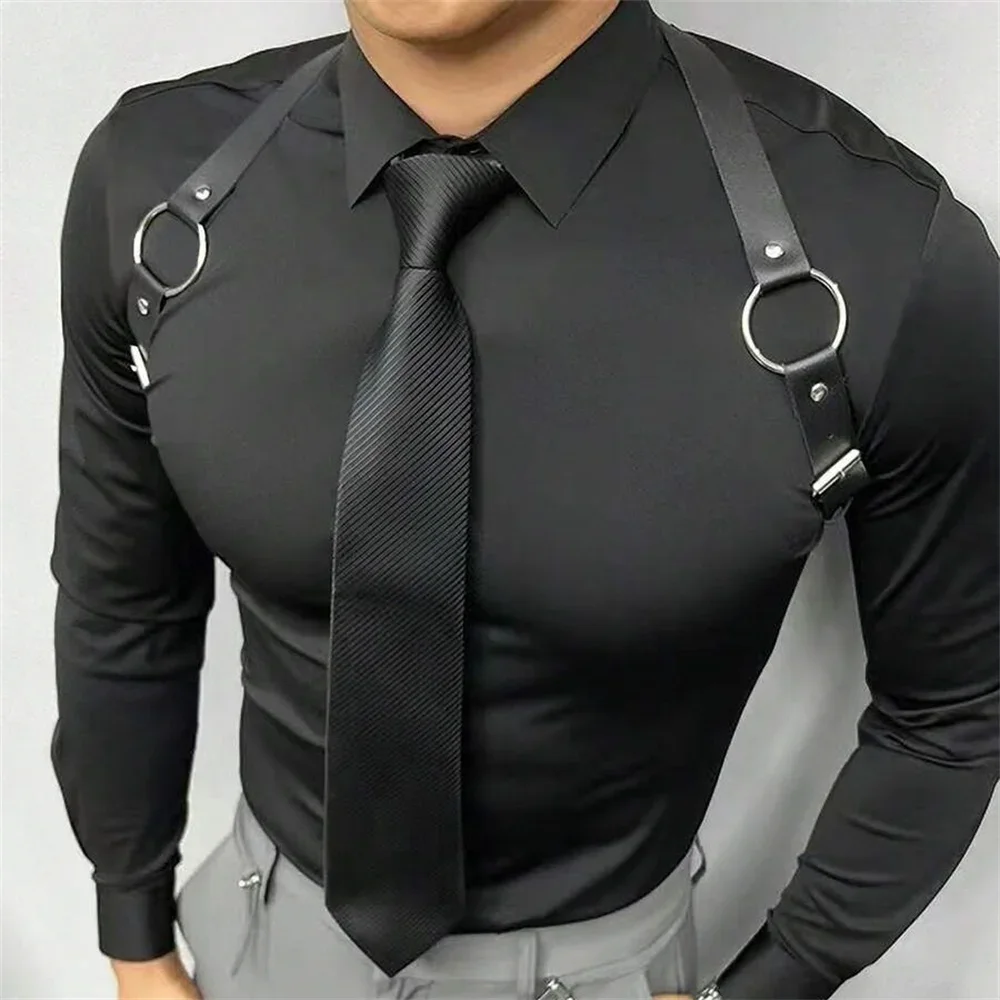 Tali Selempang Dada Kulit PU u - Leather Work Vest ulasan dan harga