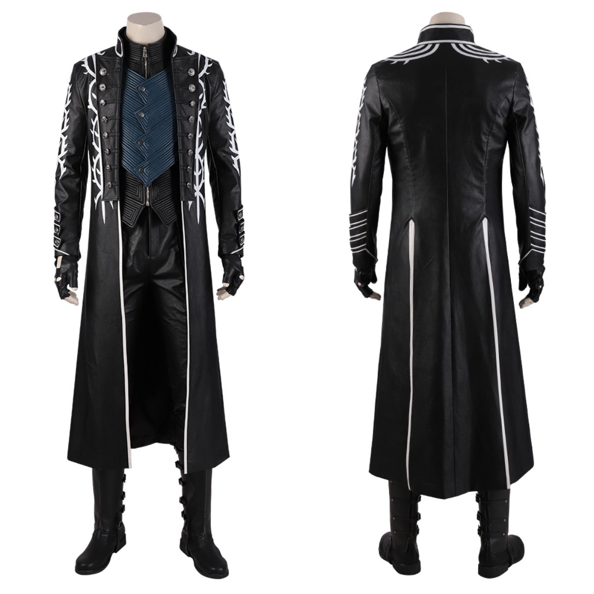 Kostum Cosplay Game DMC 5 Verg - Leather Work Vest ulasan dan harga