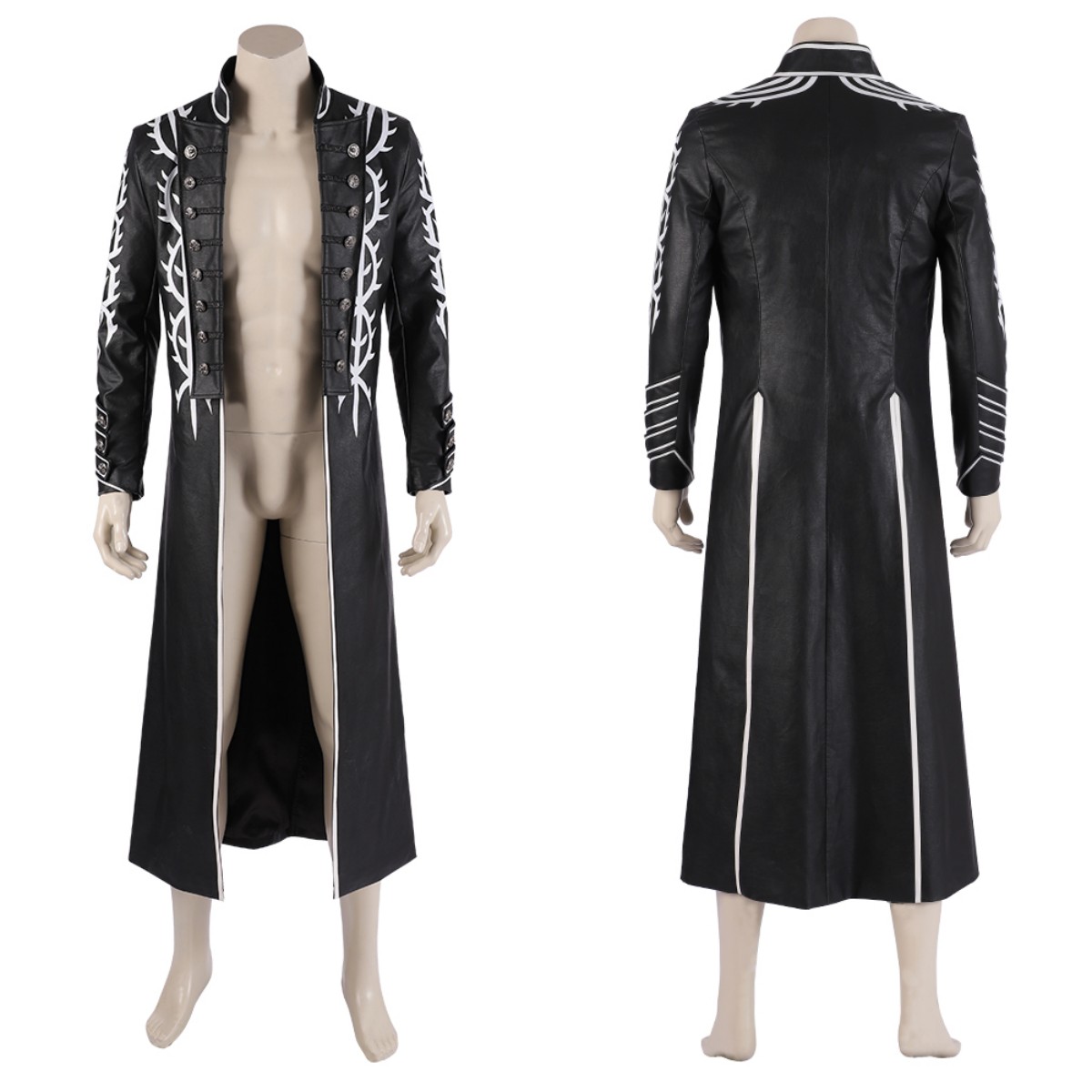 Kostum Cosplay Game DMC 5 Verg - Leather Work Vest ulasan dan harga