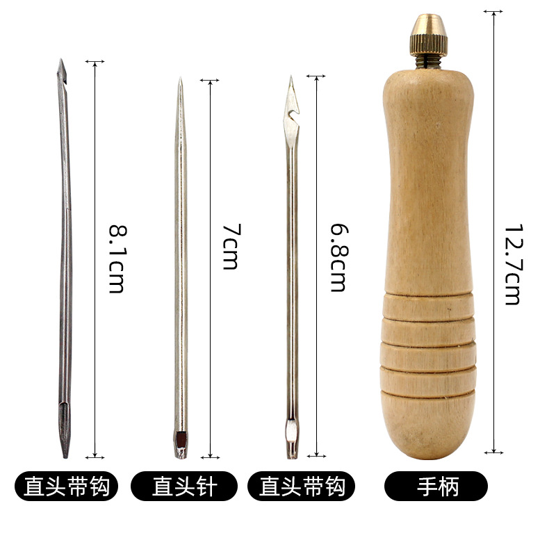 1Set Jarum Jahit Kulit DIY den - Leatherwork Needles ulasan dan harga