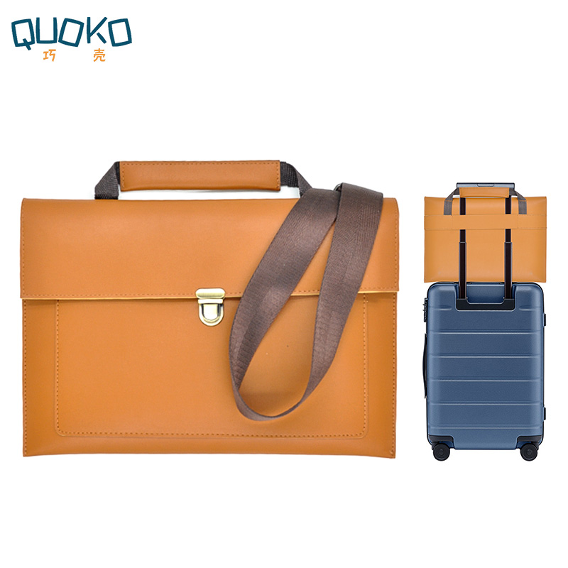 PU Kulit Wanita Tas Laptop Not - Leather Work Laptop Bag ulasan dan harga