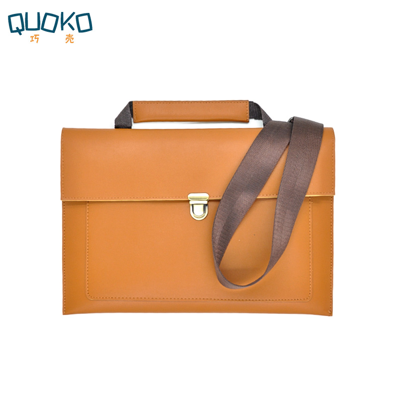 PU Kulit Wanita Tas Laptop Not - Leather Work Laptop Bag ulasan dan harga