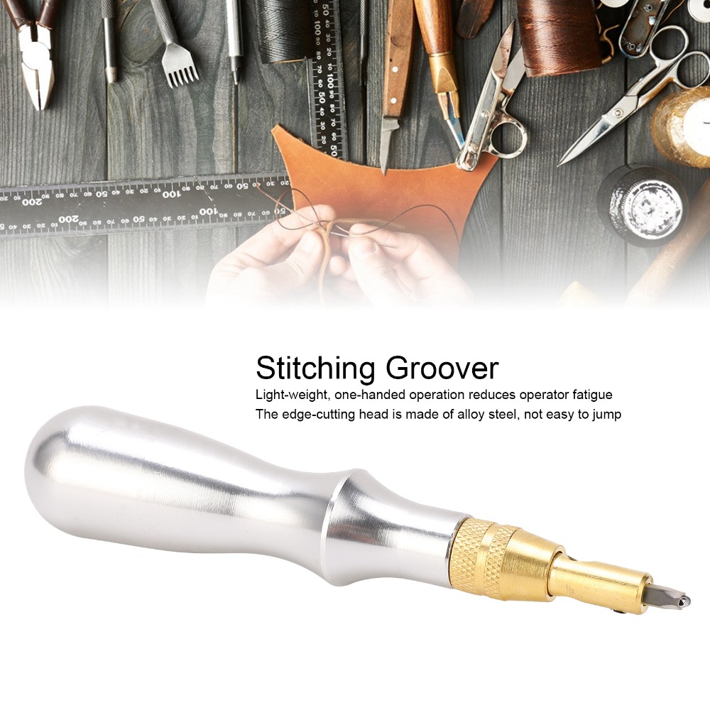 7 buah Alat Pembuat Alur Jahit - Leatherwork Edge Beveler ulasan dan harga
