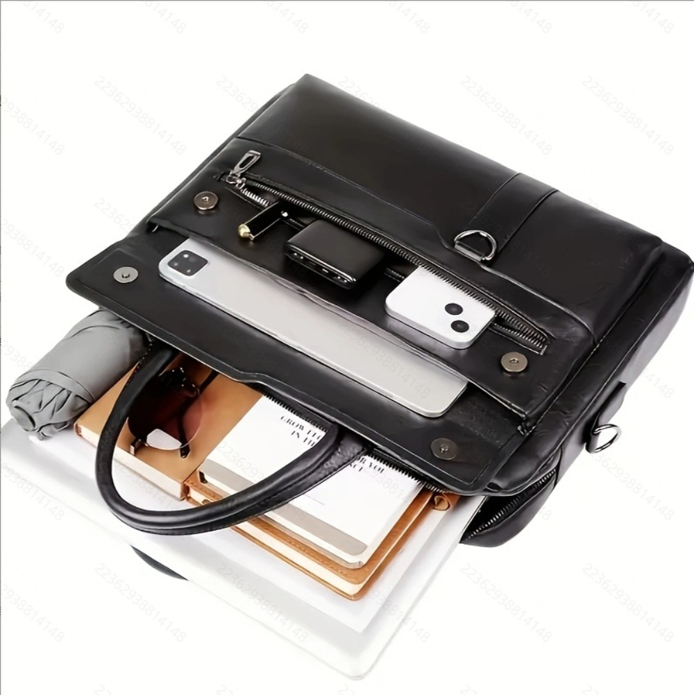 Tas Selempang Pria, Tas Tangan - Leather Work Laptop Bag ulasan dan harga