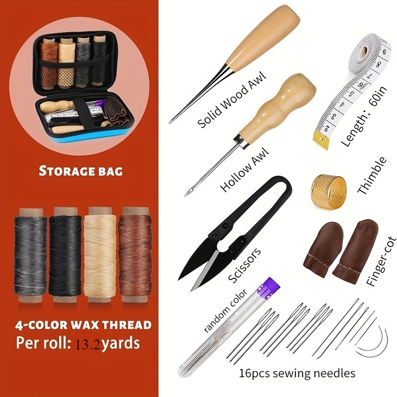 [Kit Kerja Kulit] Kit Jahit Ku - Leatherwork Needles ulasan dan harga