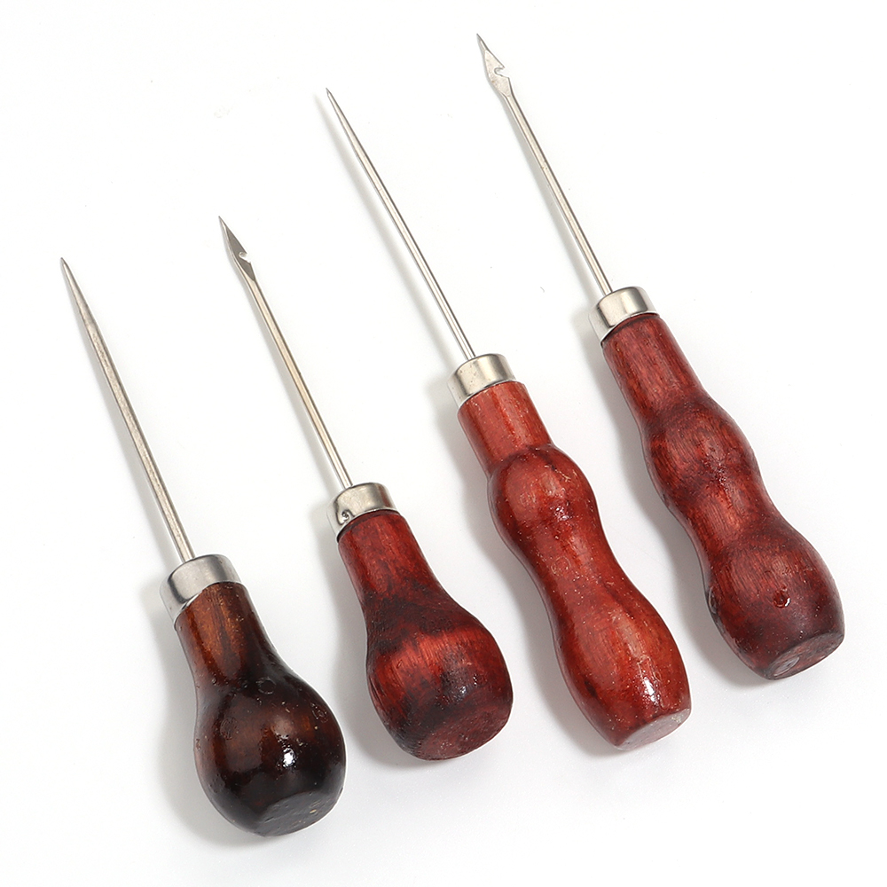 Penusuk Gagang Kayu DIY Penusu - Leatherwork Needles ulasan dan harga