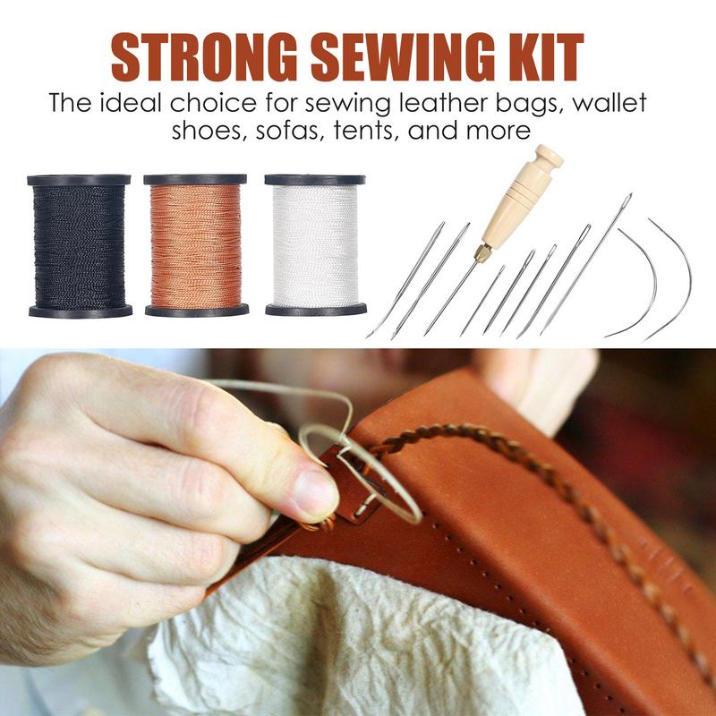 Kit jahitan kulit tugas berat, - Leatherwork Needles ulasan dan harga