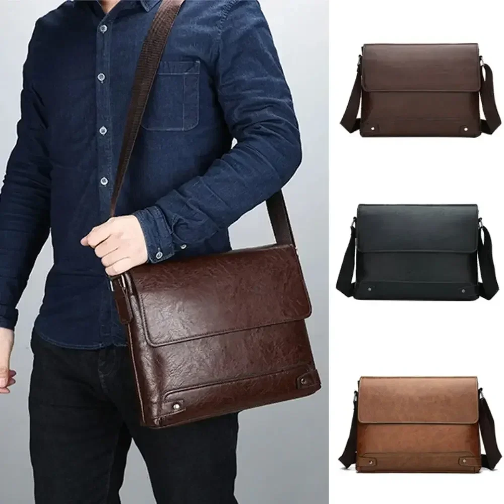 Tas jinjing kulit PU pria, Bos - Leather Work Laptop Bag ulasan dan harga