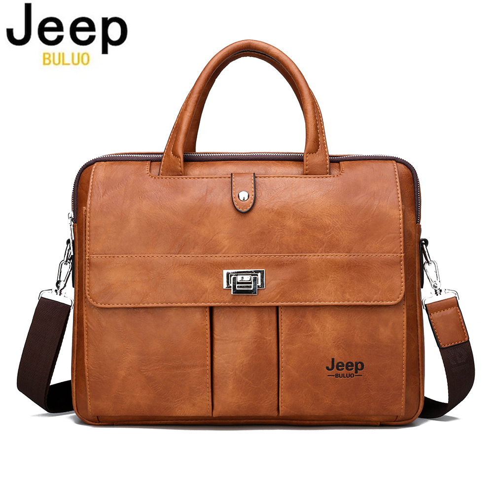 Tas Kulit Pria Jeep Buluo, Tas - Leather Work Laptop Bag ulasan dan harga