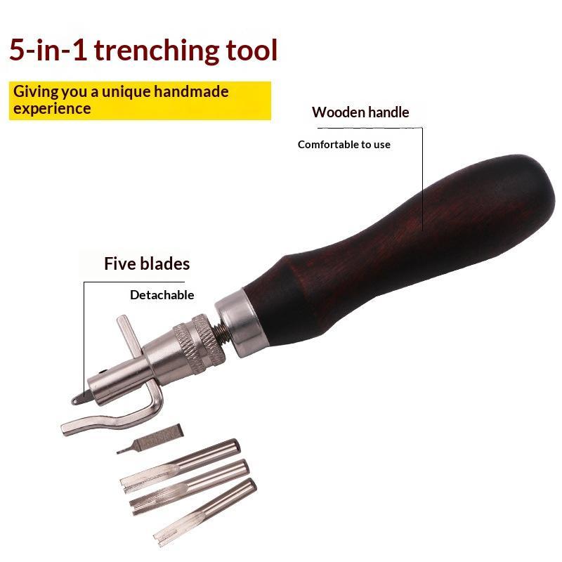 Alat Pembuat Alur Kulit 7 in 1 - Leatherwork Edge Beveler ulasan dan harga