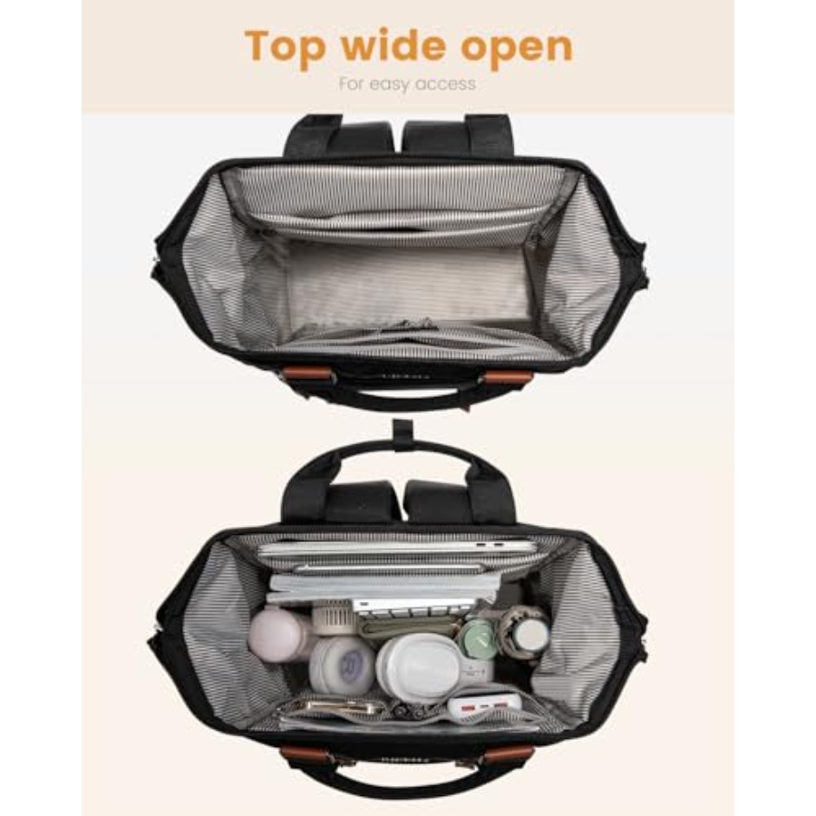 Tas Ransel Laptop untuk Wanita - Leather Work Laptop Bag ulasan dan harga